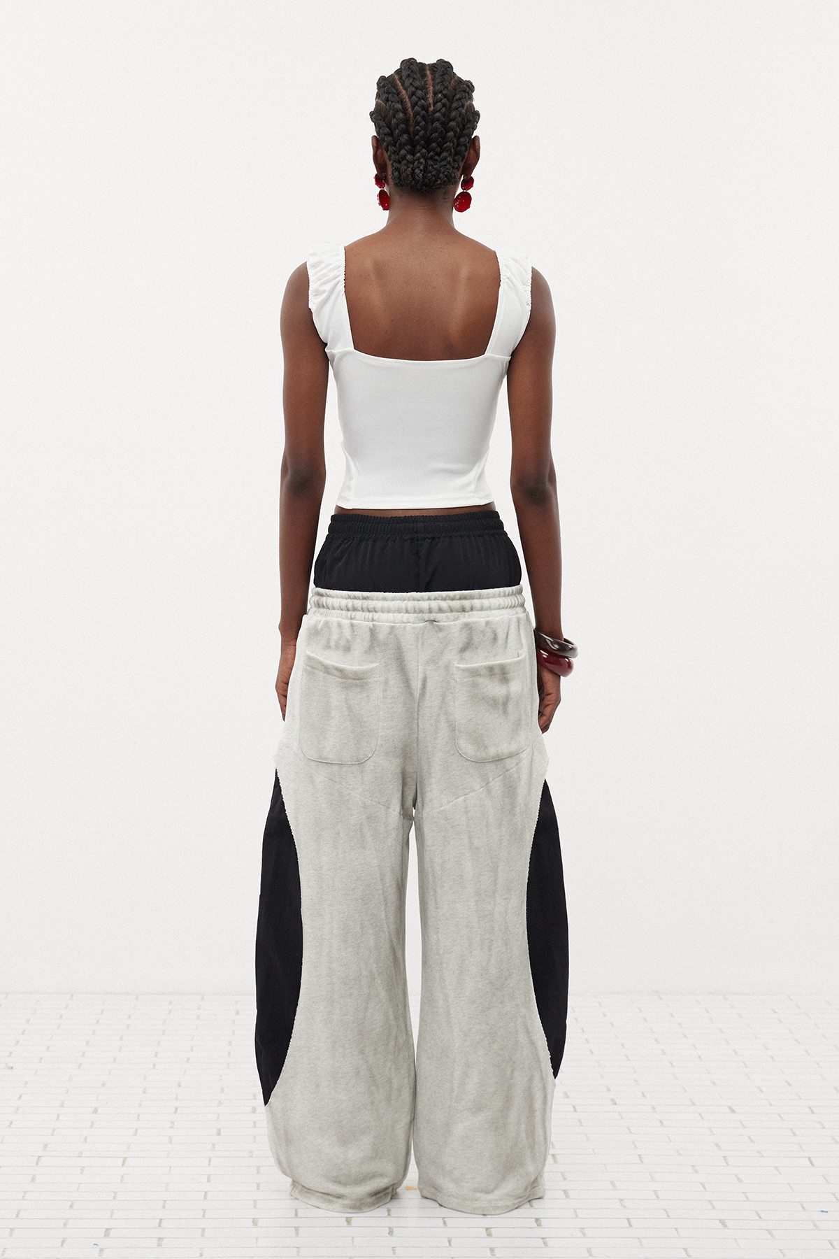 Erland Drawstring Print Top