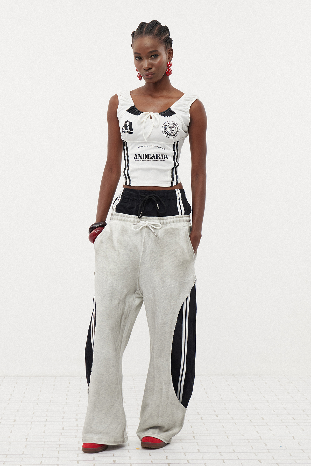 Erland Drawstring Print Top