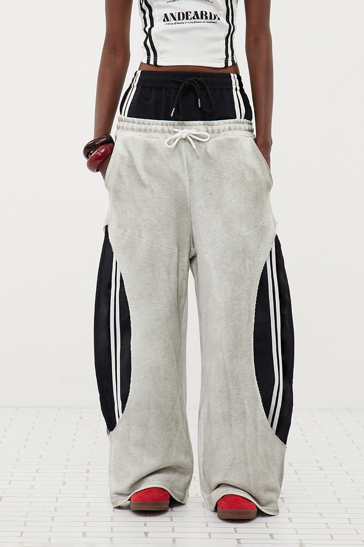Erlantz Stripe Deconstruct Pants