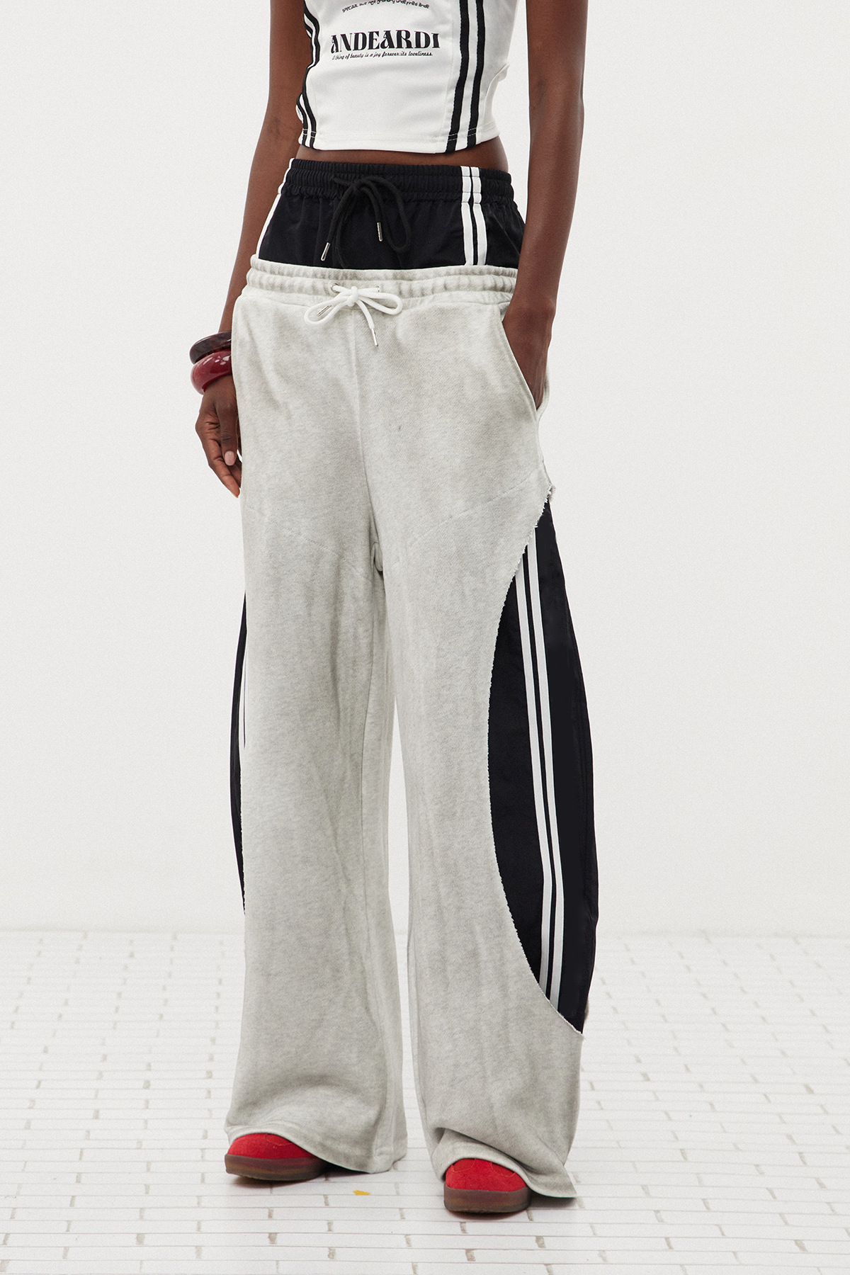 Erlantz Stripe Deconstruct Pants