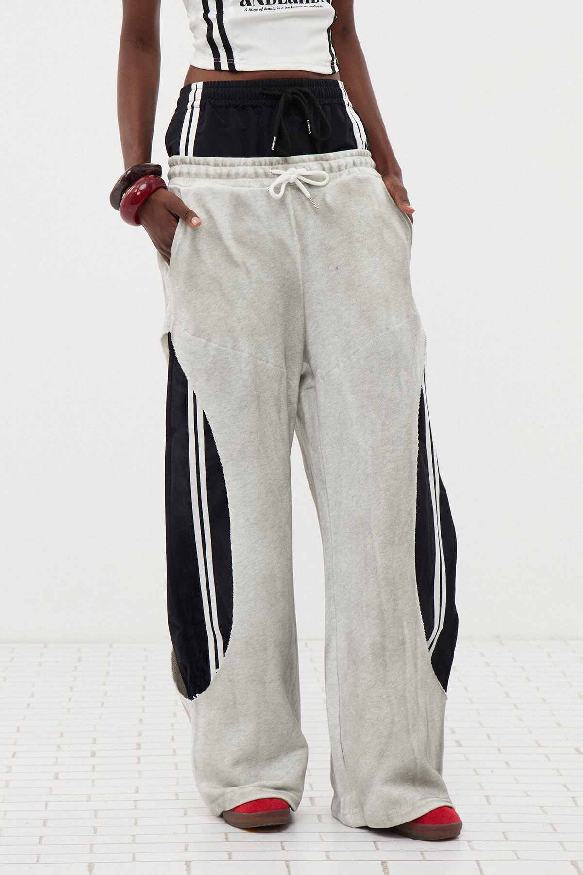 Erlantz Stripe Deconstruct Pants