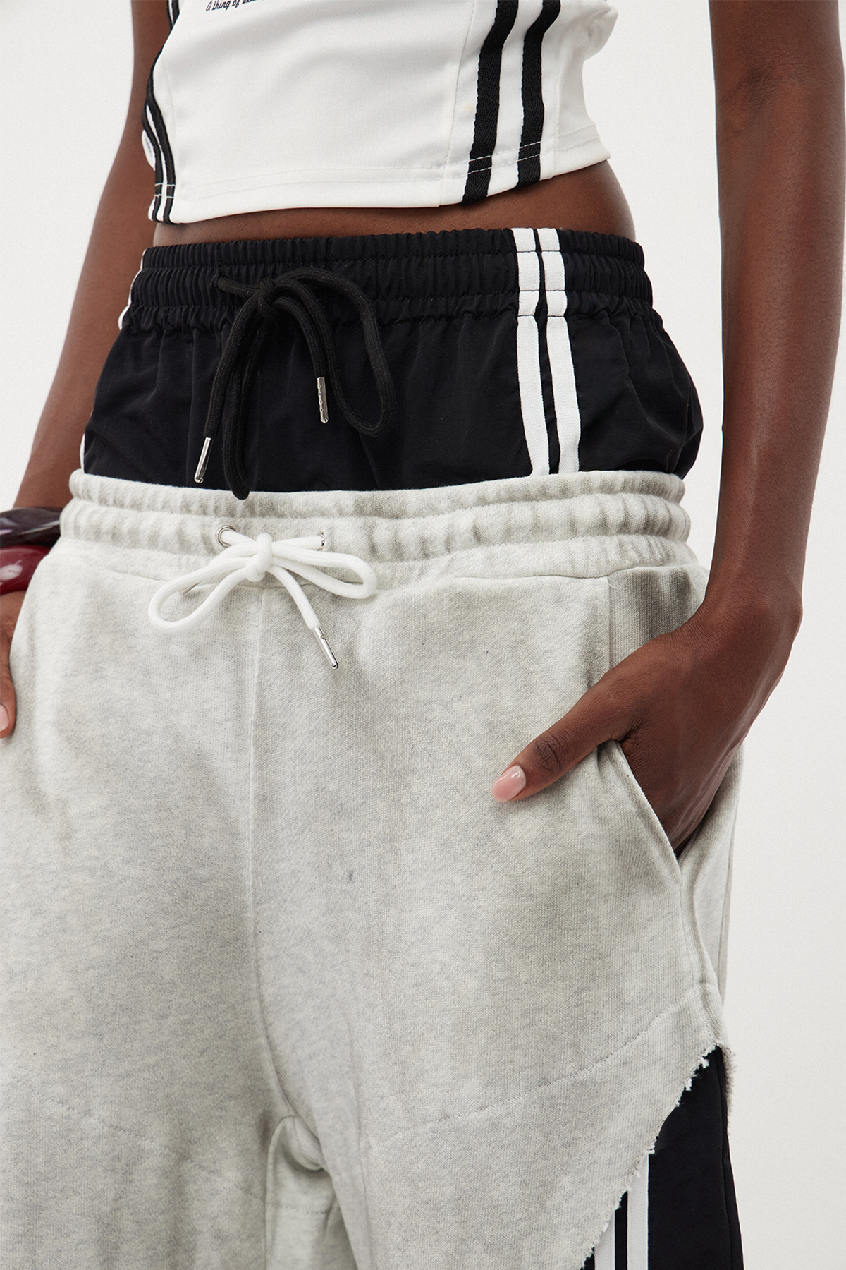 Erlantz Stripe Deconstruct Pants