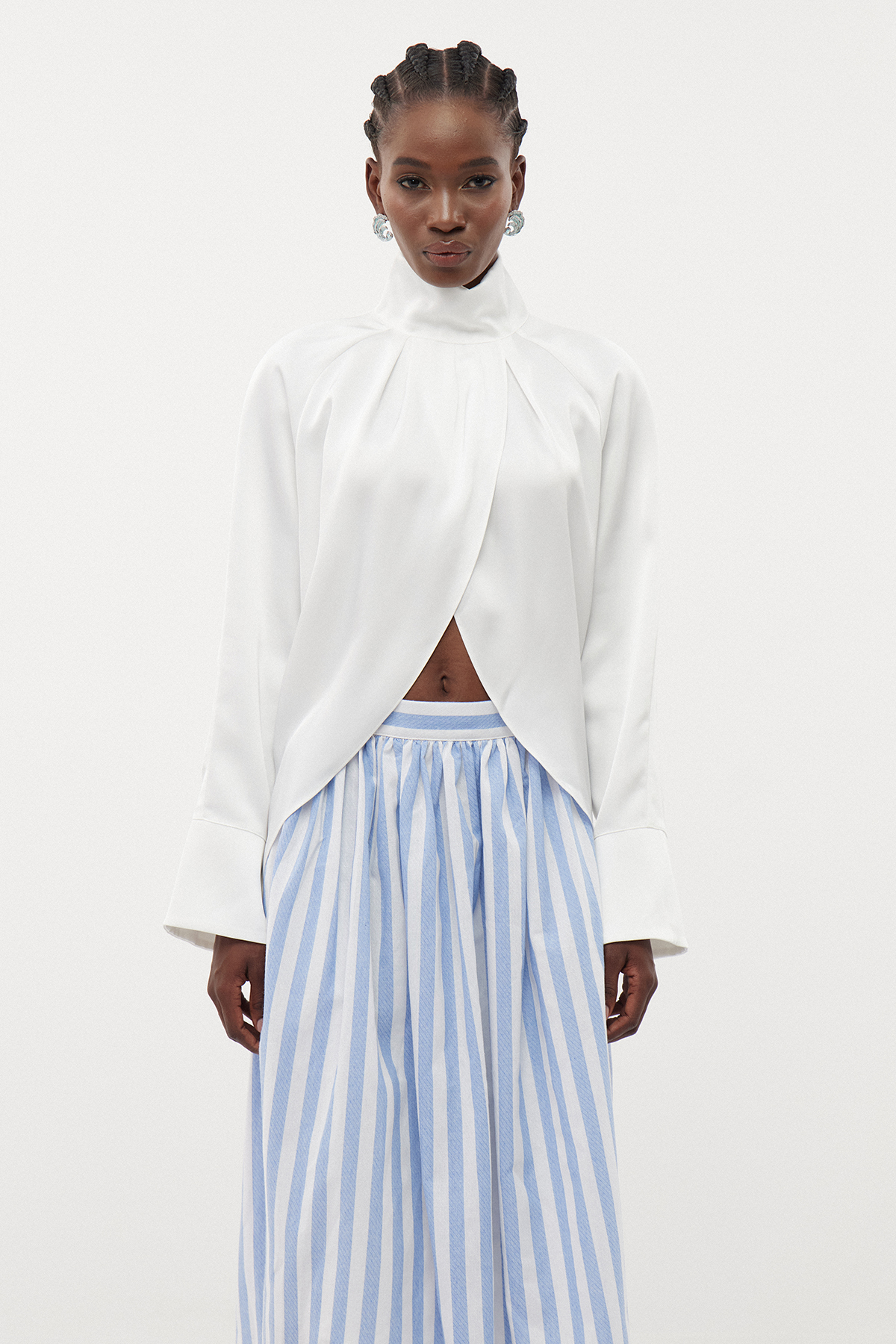 Erlinda Bell Sleeve Split Top