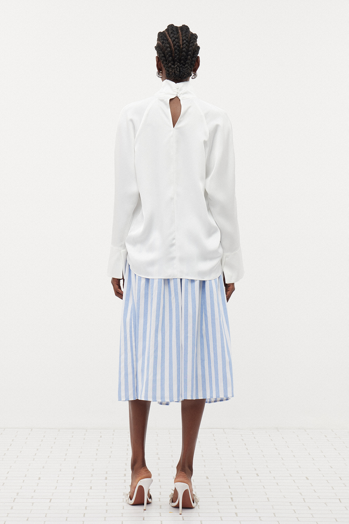 Erlinda Bell Sleeve Split Top