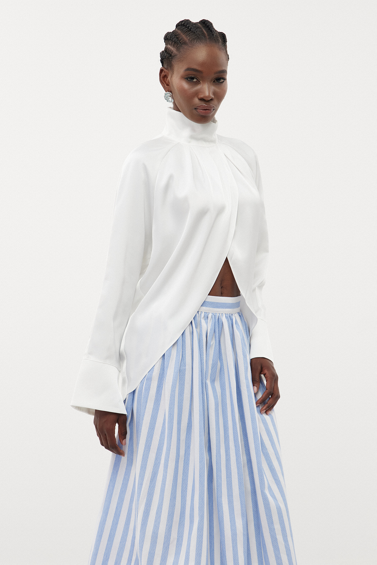 Erlinda Bell Sleeve Split Top