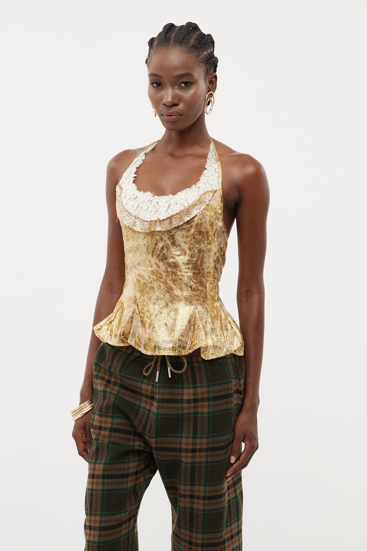 Erma Leopard Sequin Top