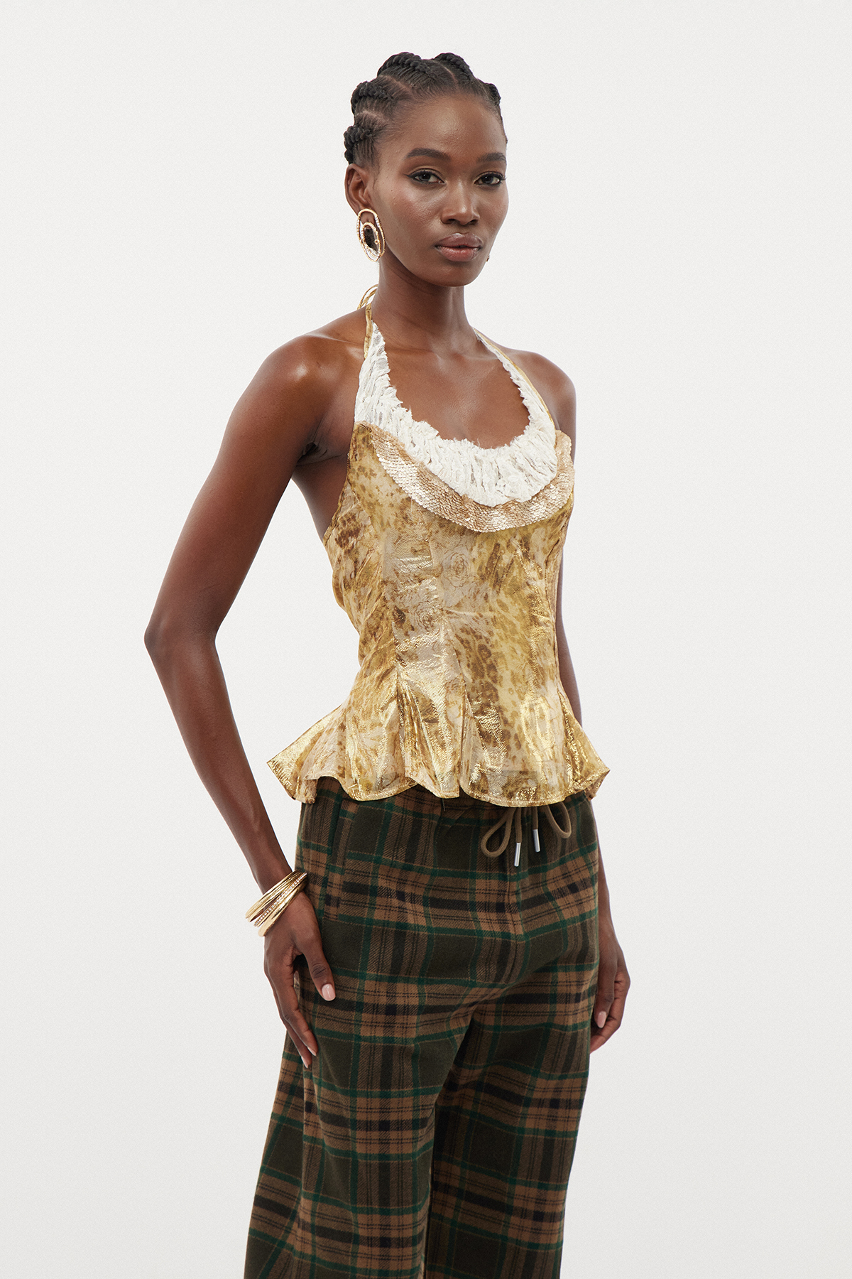 Erma Leopard Sequin Top