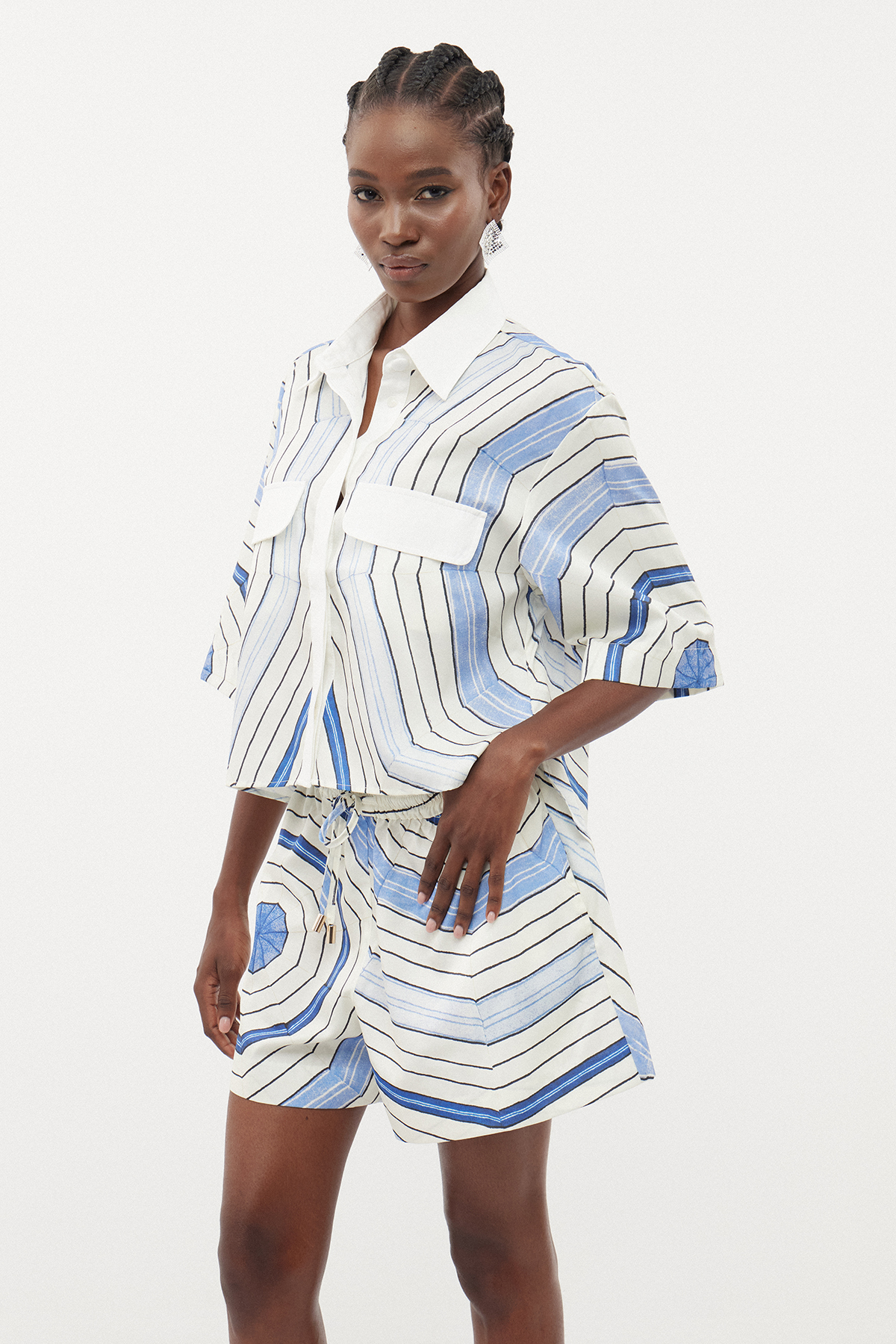 Ermengardis Stripe Colorblock Shirt