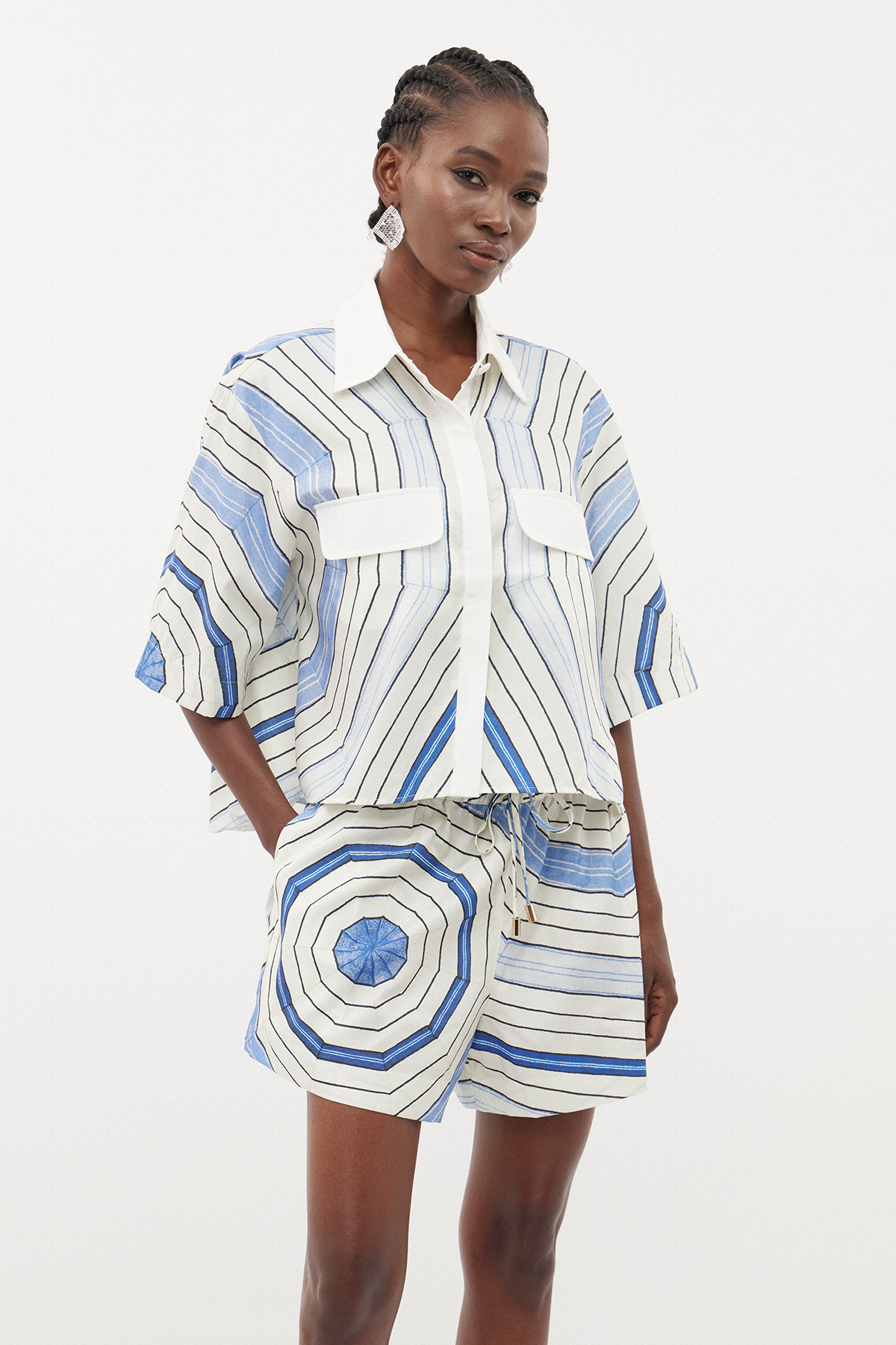 Ermengardis Stripe Colorblock Shirt