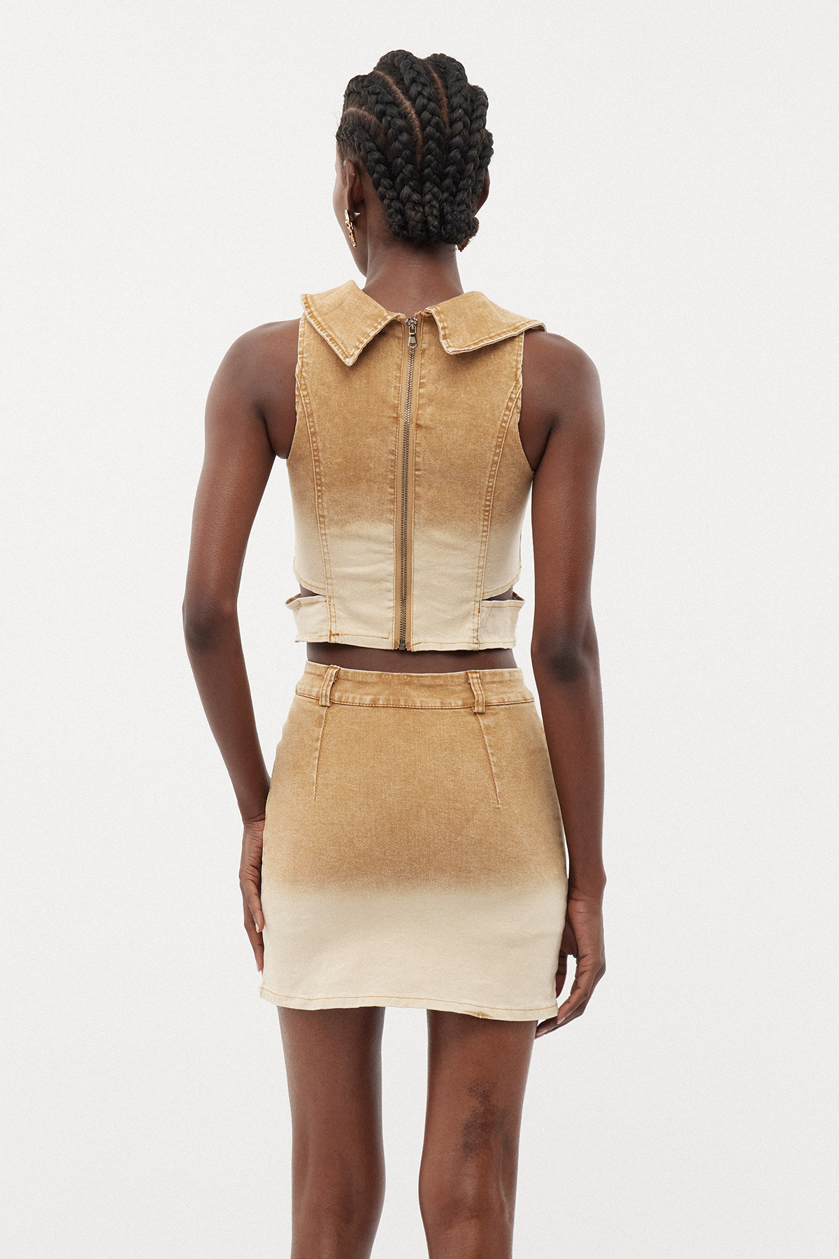 Erminigild Hayley Denim Skirt Set