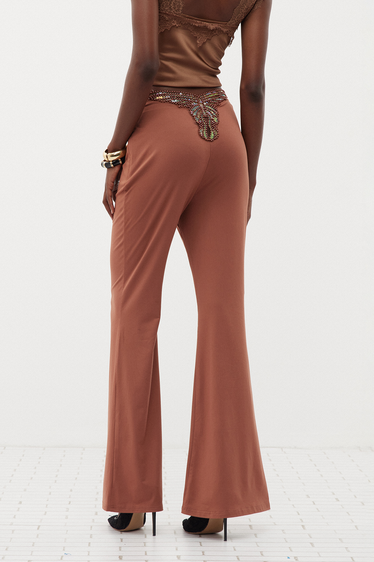 Erminio Embellished Bootcut Pants