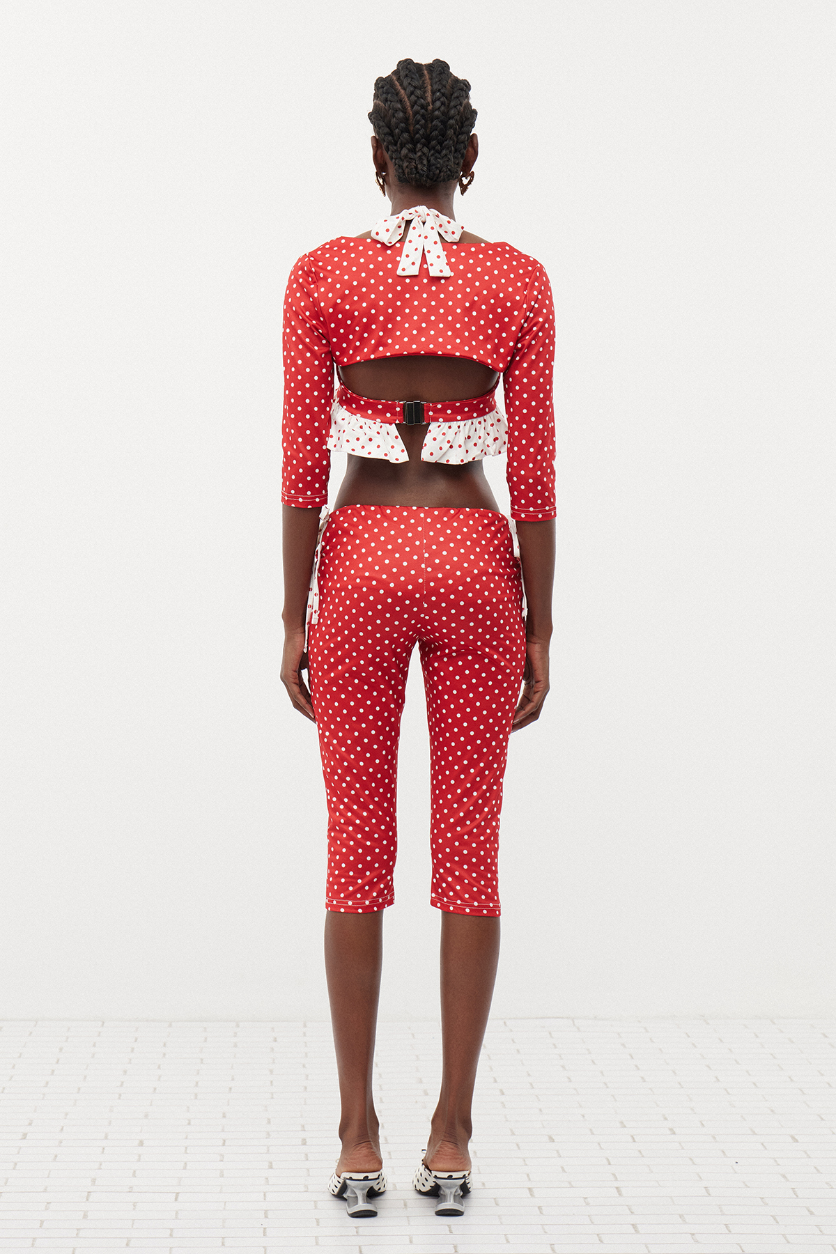 Ermioni Dot Three Piece Pants Set