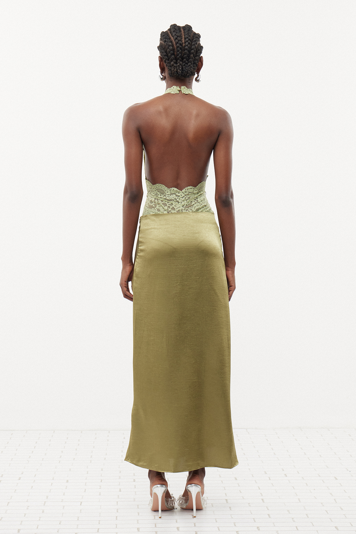 Ermolai Halter Neck Lace Bodysuit