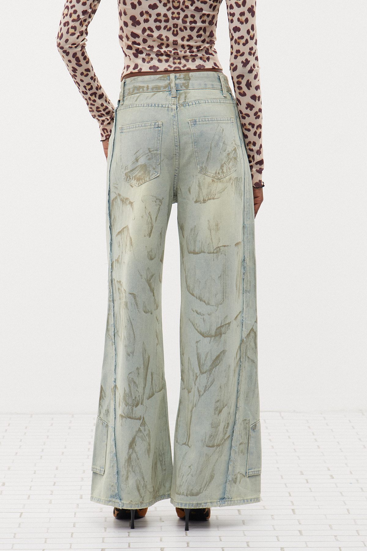 Ern Fringe Wide Leg Jeans