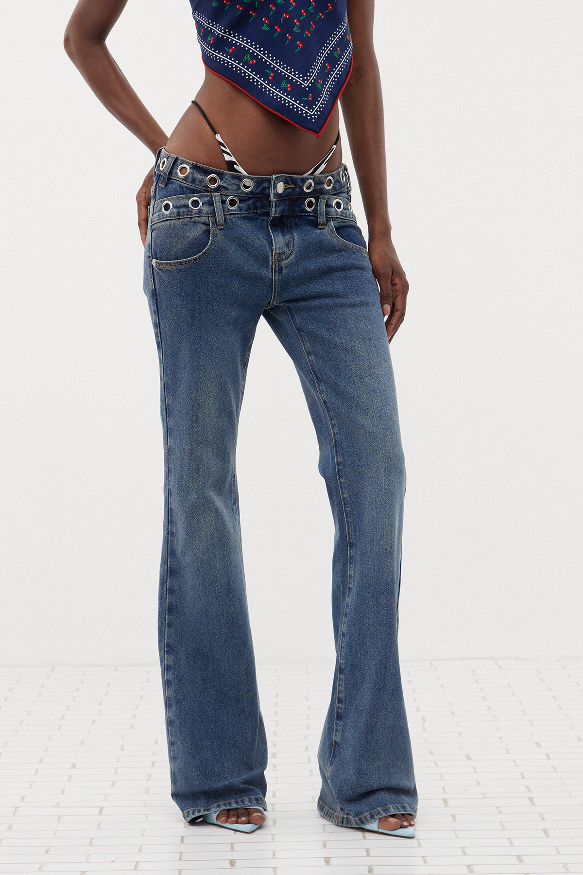 Erni Eyelet Jeans