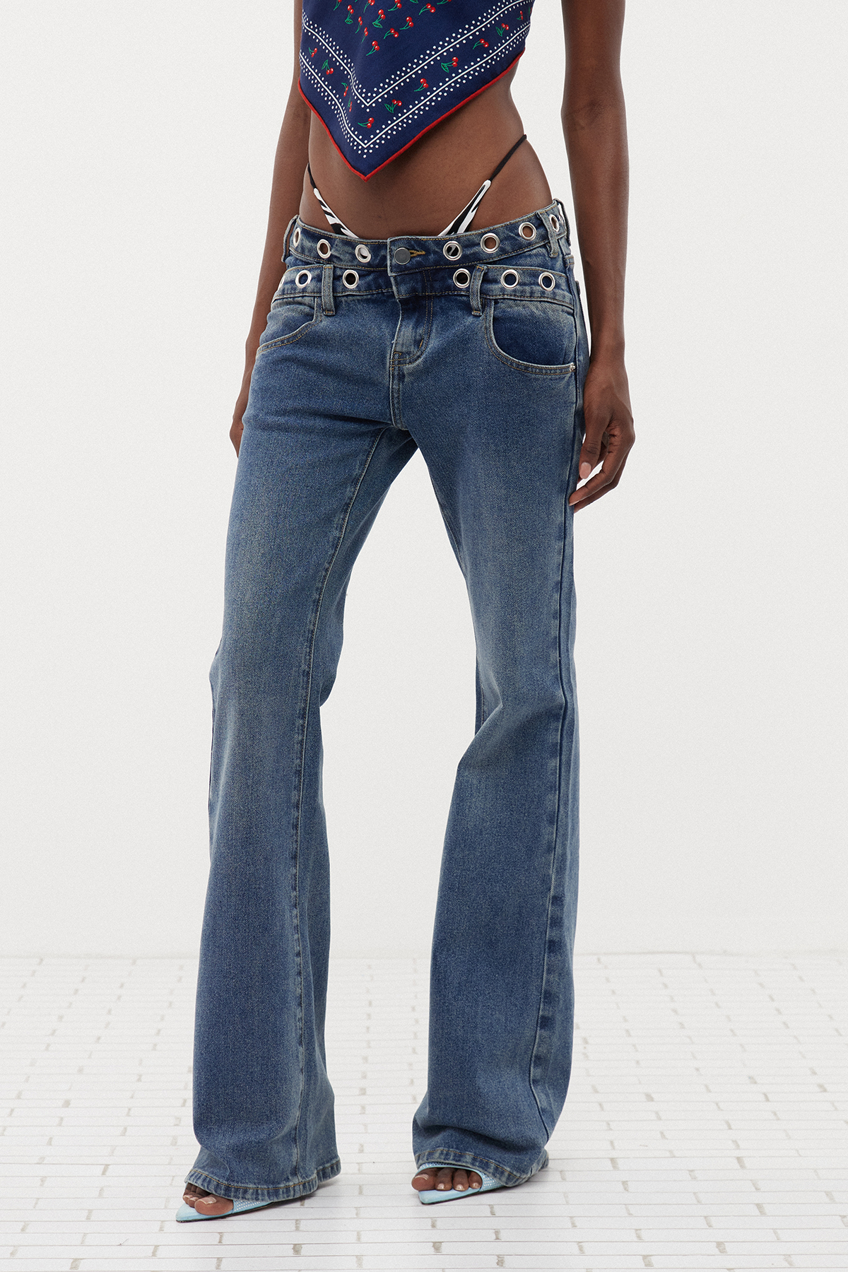 Erni Eyelet Jeans