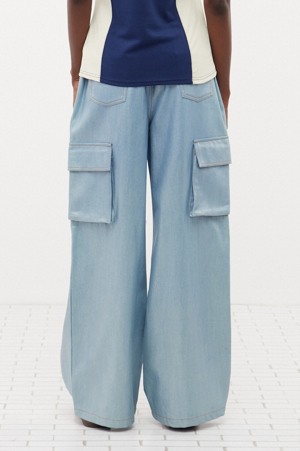 Ernst Metallic Zipper Pants