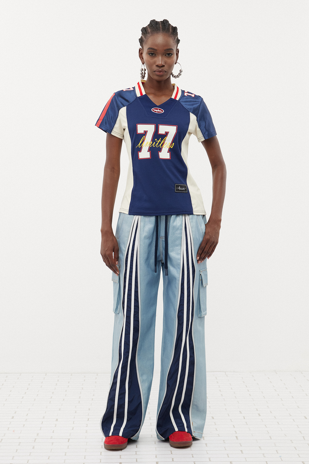 Ernst Metallic Zipper Pants