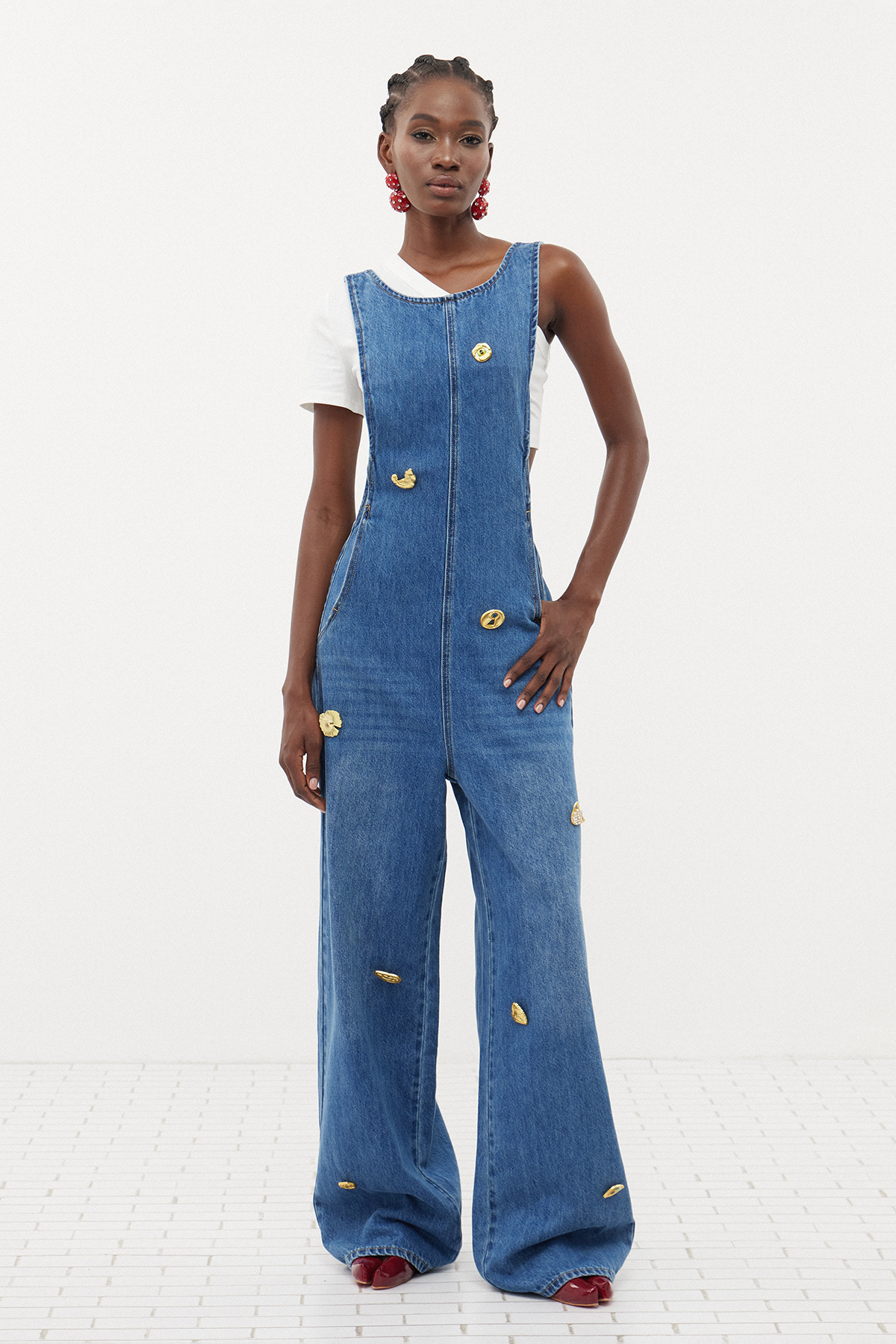 Erol Sleeveless Embellished Jumpsuit