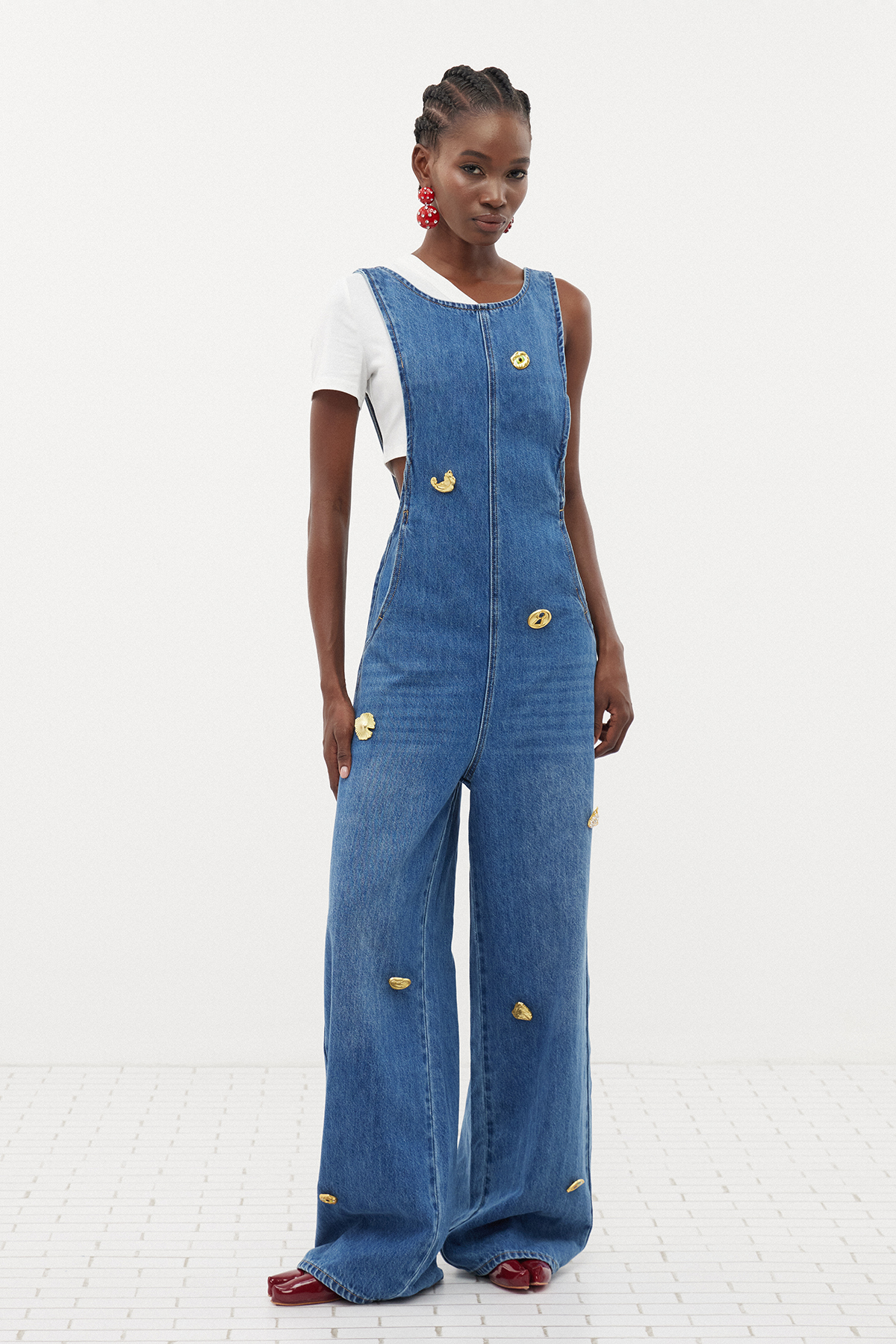 Erol Sleeveless Embellished Jumpsuit