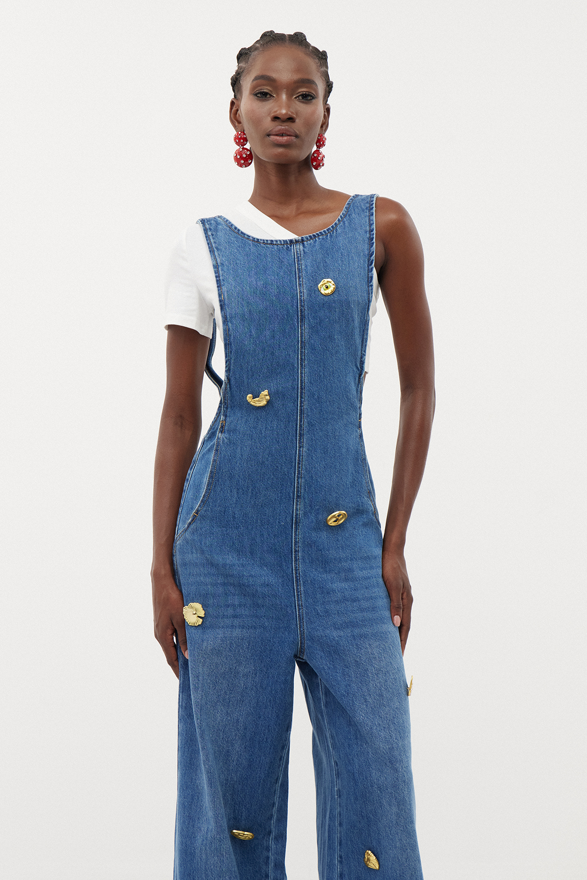 Erol Sleeveless Embellished Jumpsuit