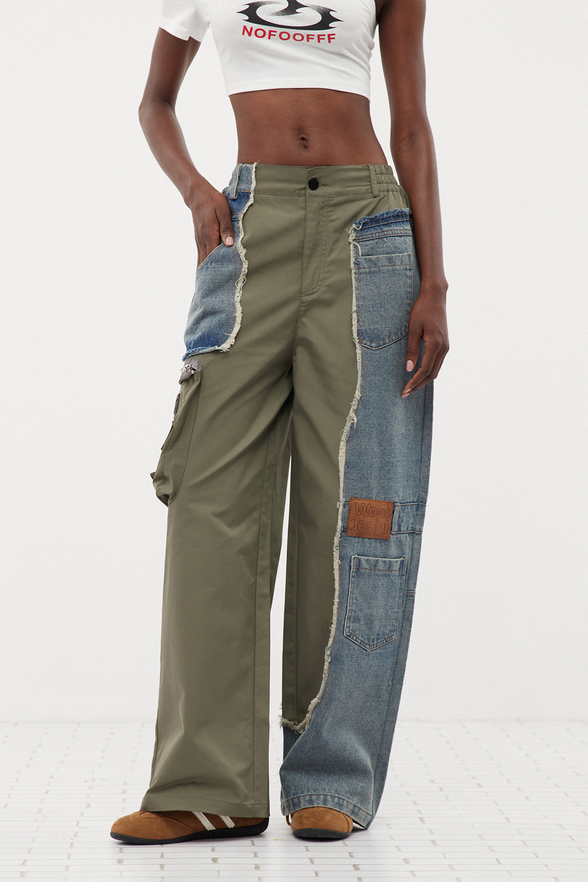 Eros Deconstruct Fringe Cargo Pants