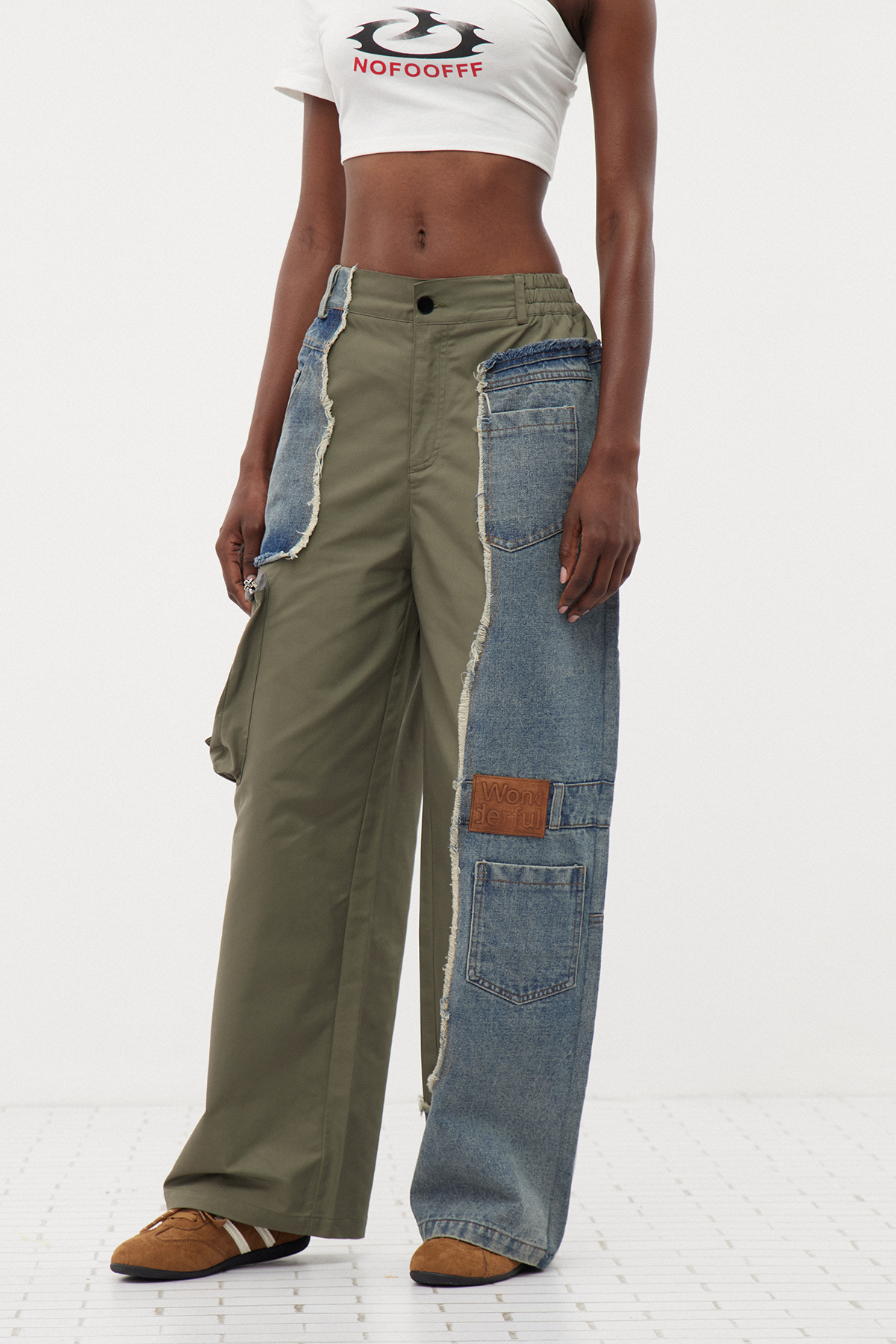 Eros Deconstruct Fringe Cargo Pants
