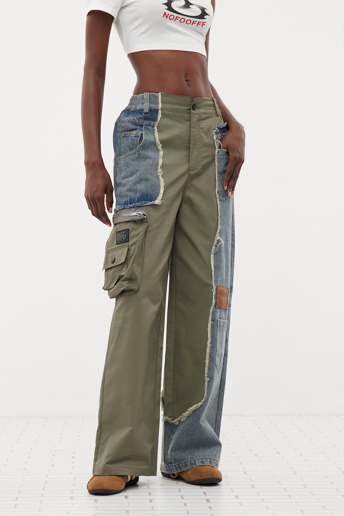 Eros Deconstruct Fringe Cargo Pants