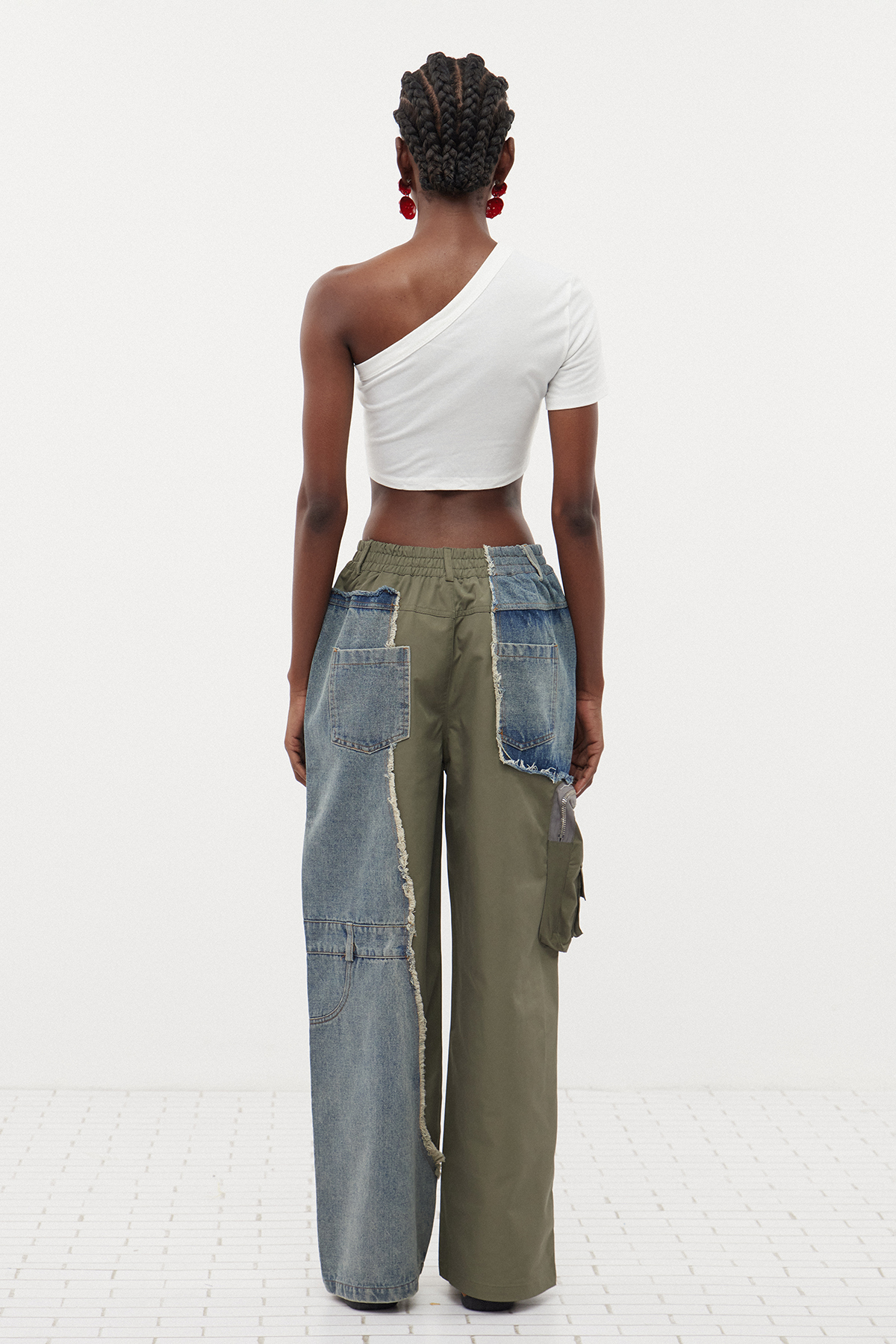 Eros Deconstruct Fringe Cargo Pants