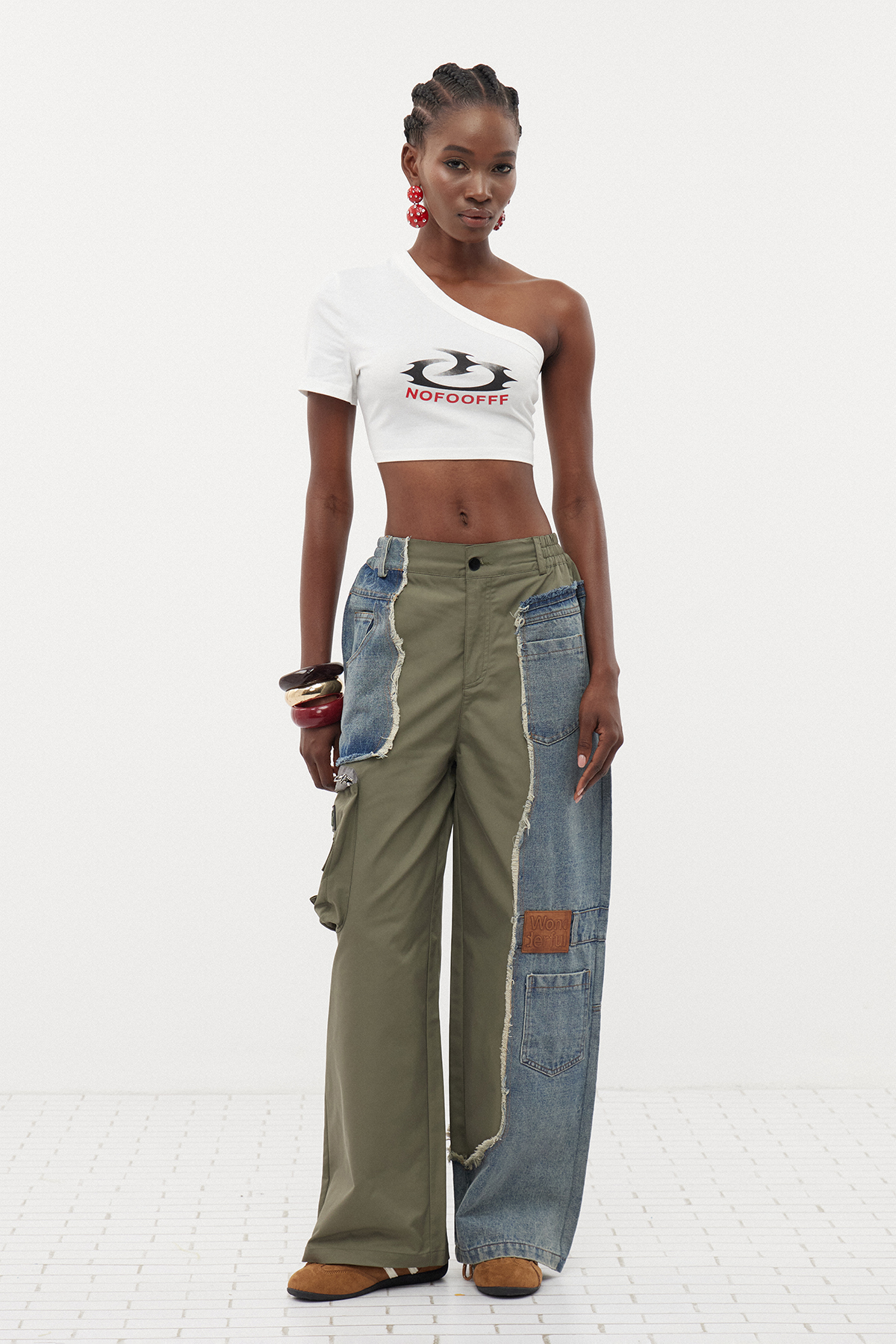 Eros Deconstruct Fringe Cargo Pants