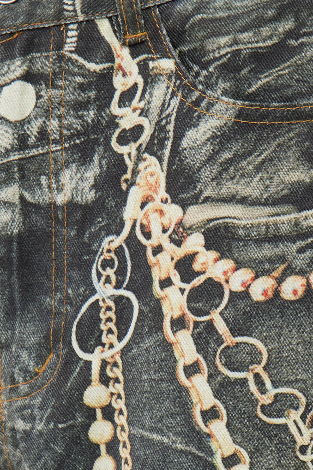 Erramun Chain Print Jeans