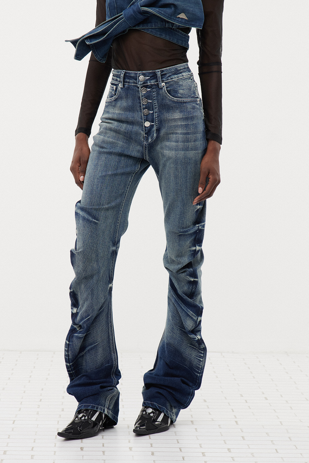Ersi Bleached Baggy Jeans