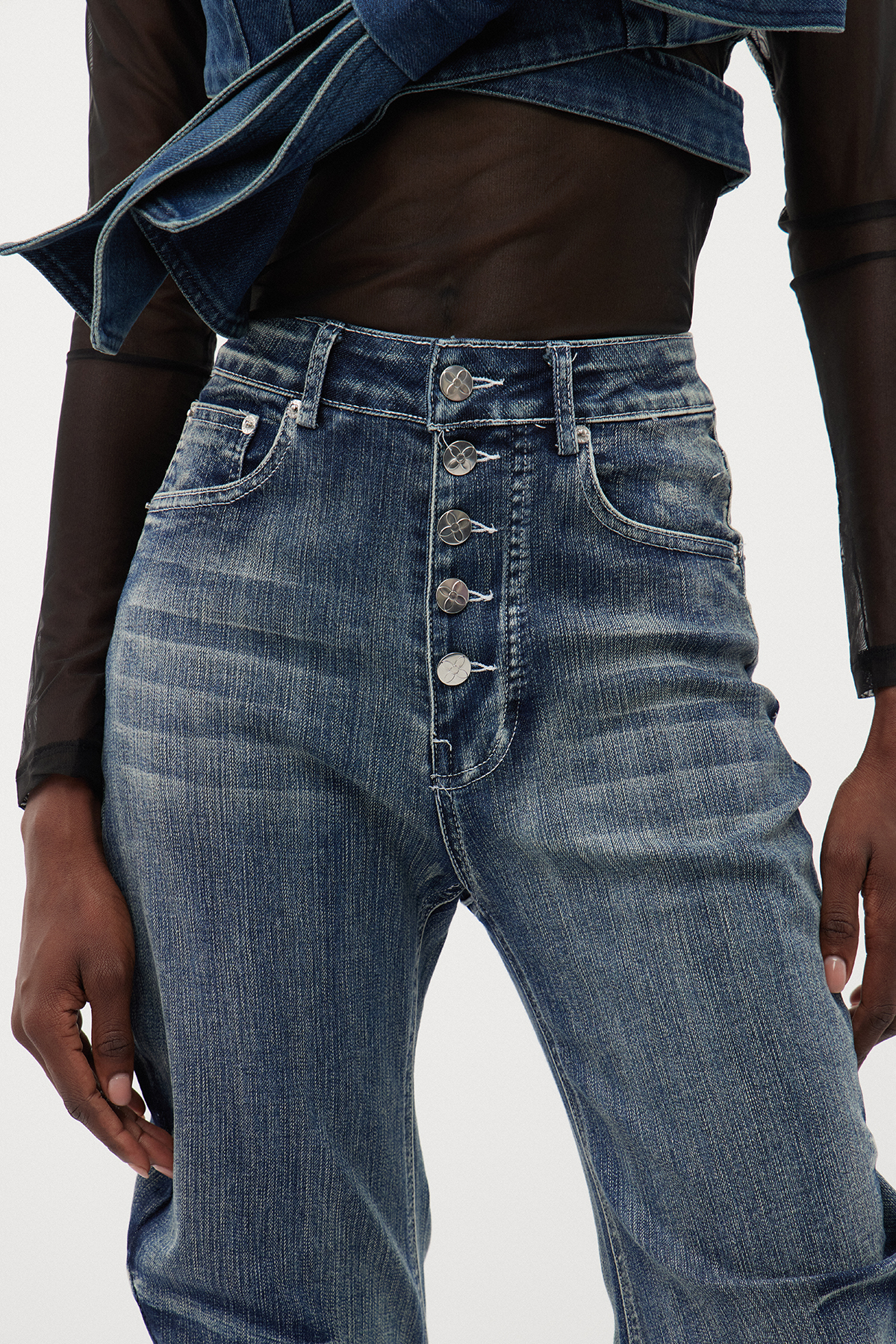 Ersi Bleached Baggy Jeans