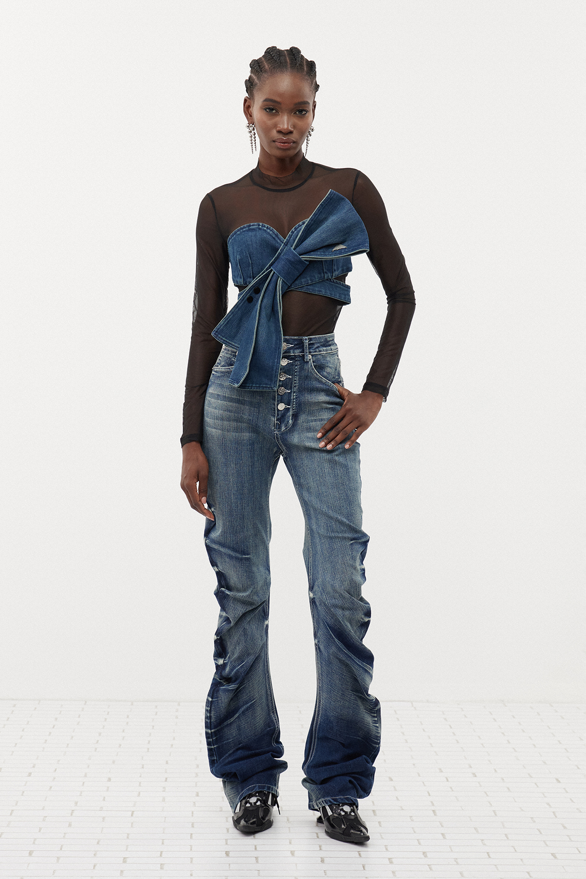 Ersi Bleached Baggy Jeans