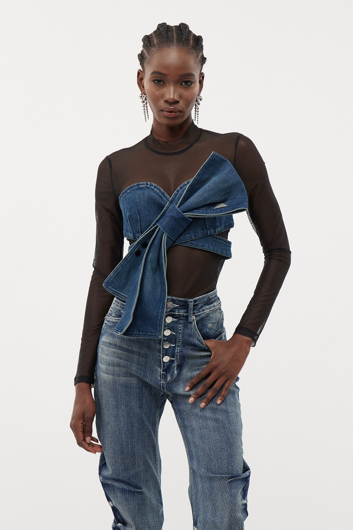 Ersilia Mesh Bow Top