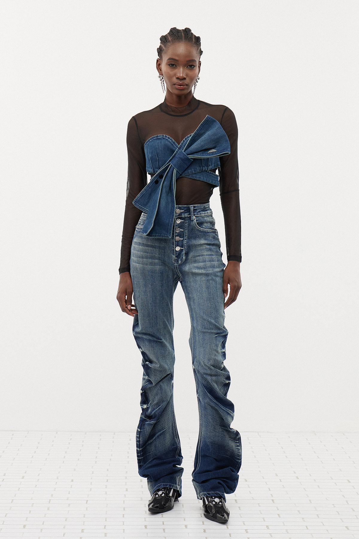 Ersilia Mesh Bow Top