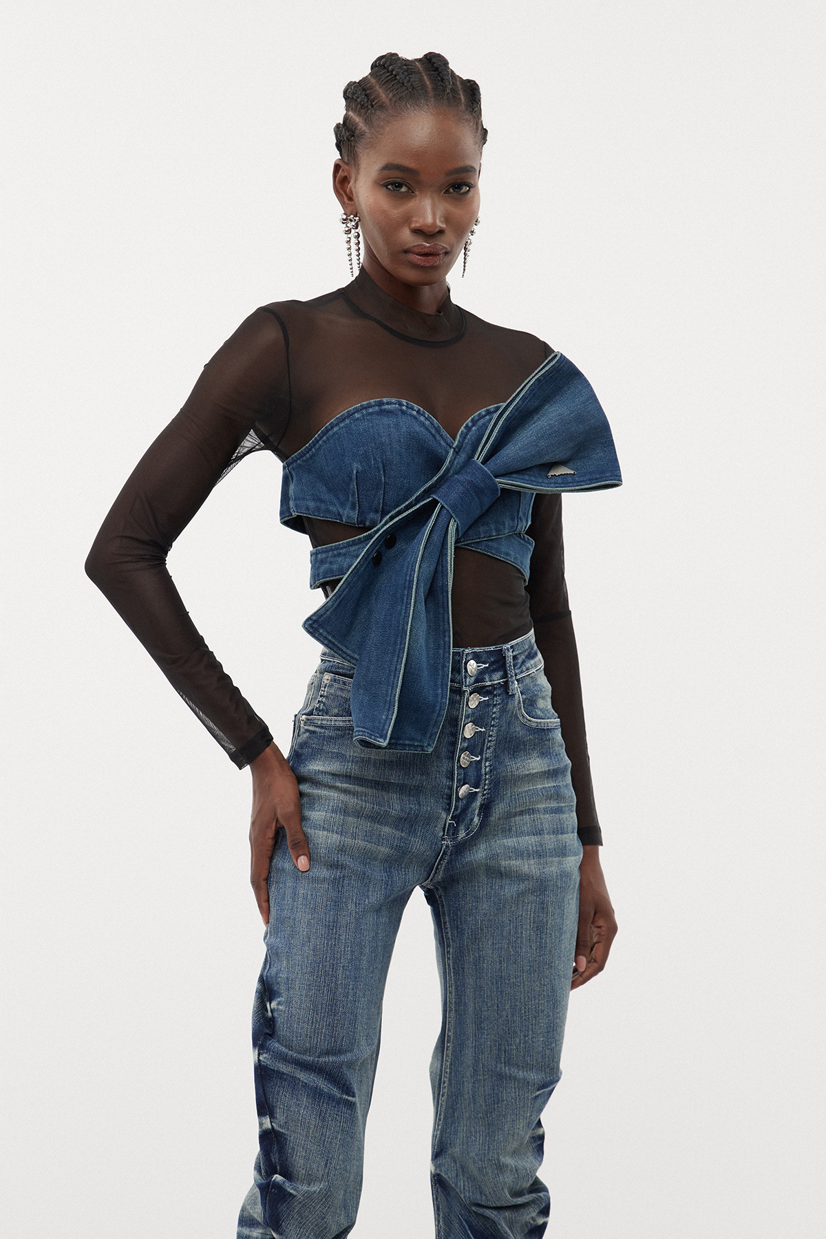 Ersilia Mesh Bow Top