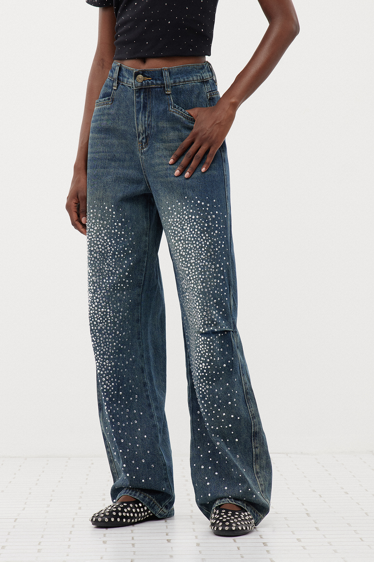Eryka Rhinestone Jeans