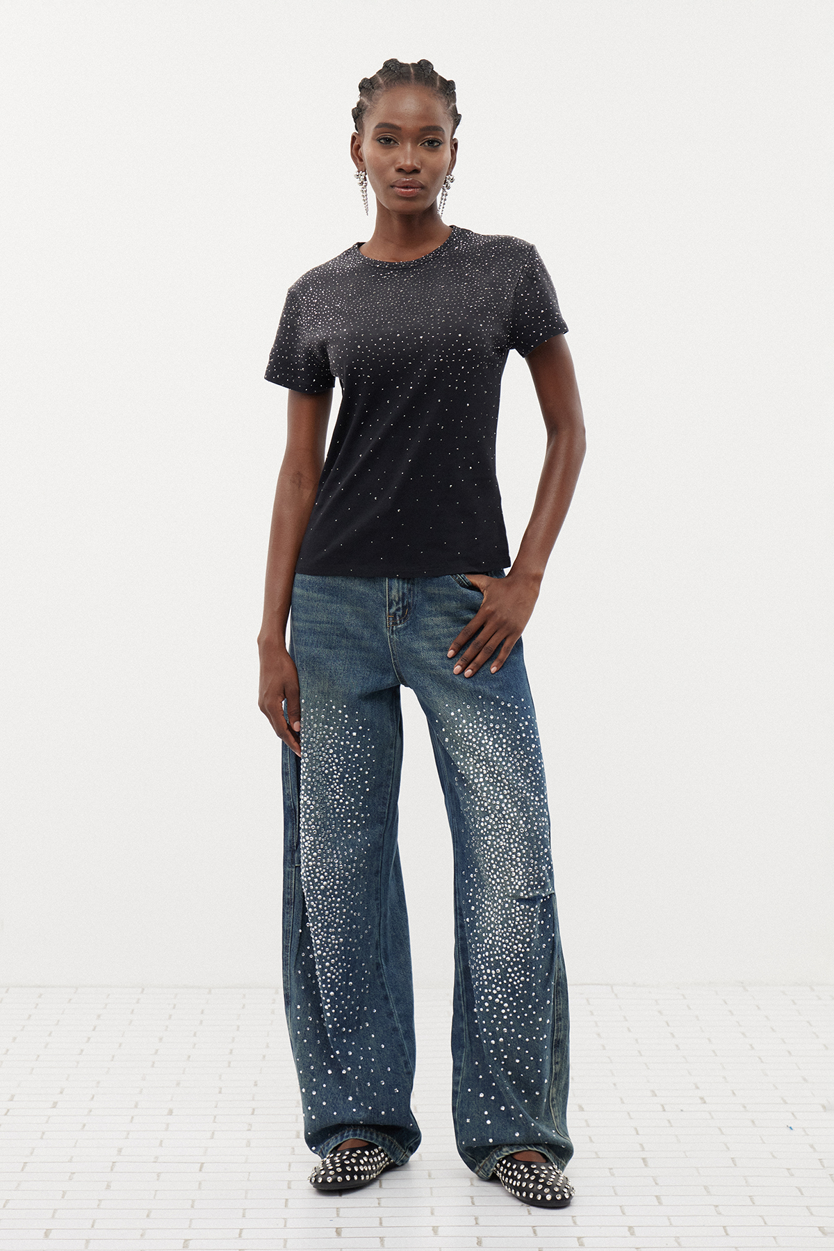 Eryka Rhinestone Jeans