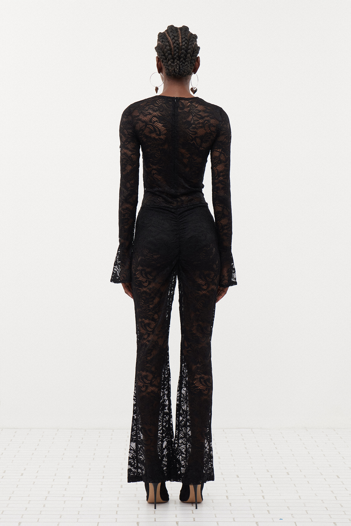 Eseld Lace Cutout Jumpsuit