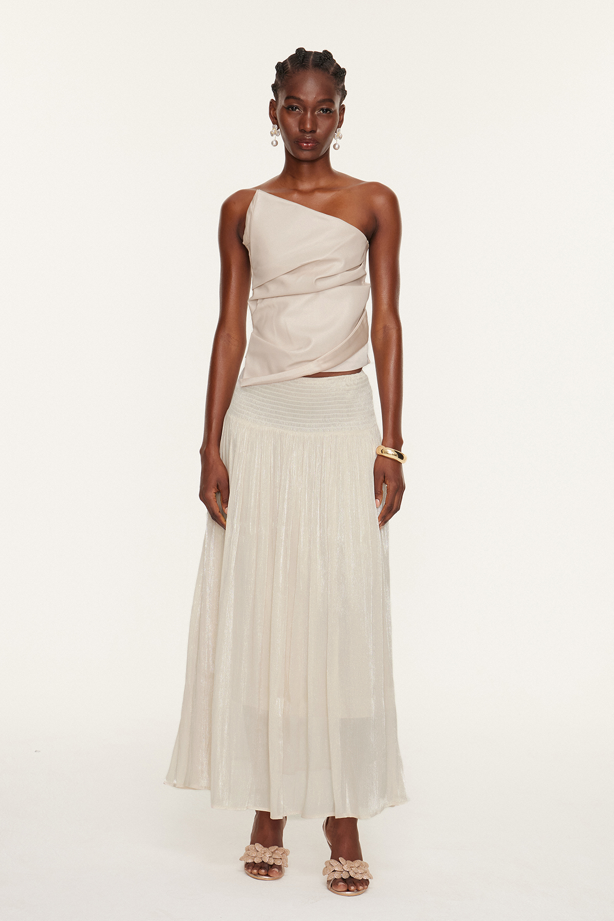 Esi Strapless Asymmetric Top