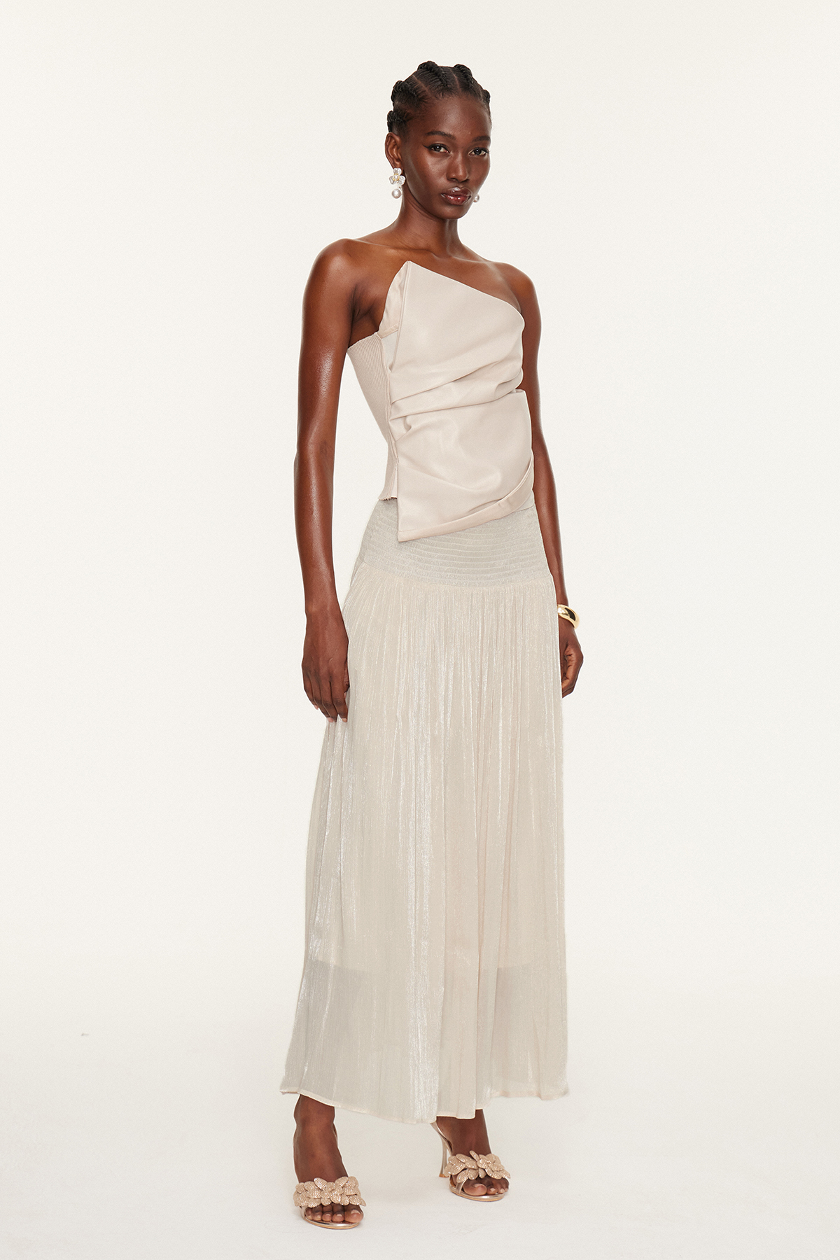 Esi Strapless Asymmetric Top