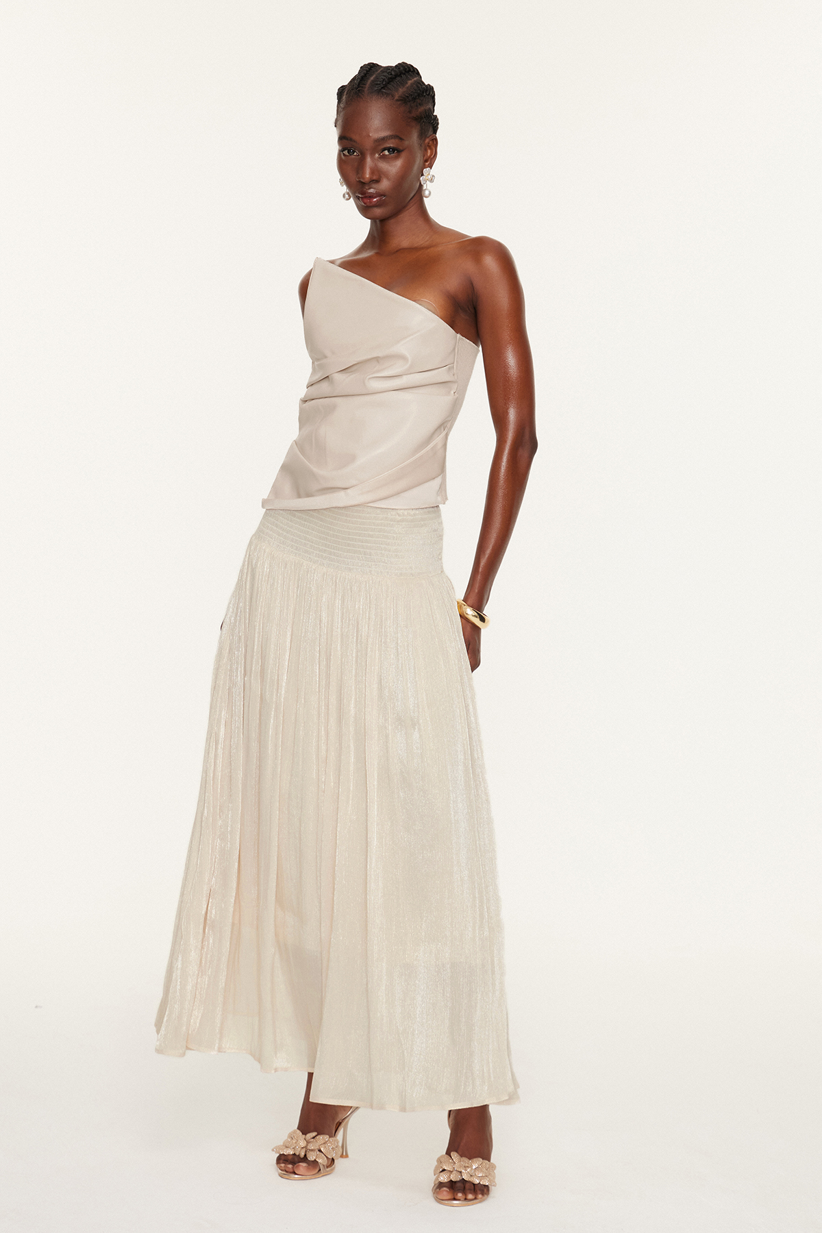 Esi Strapless Asymmetric Top