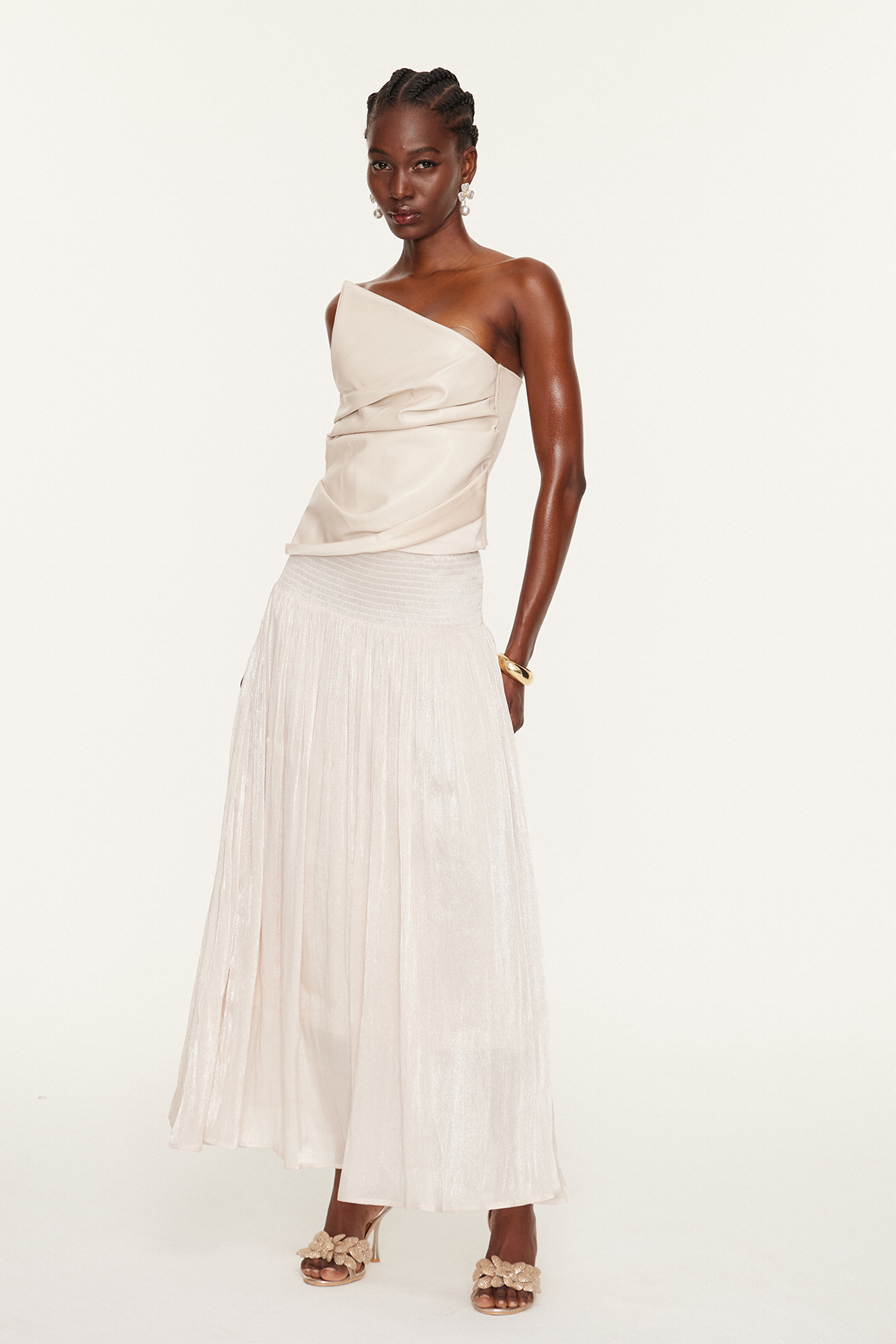 Esi Strapless Asymmetric Top