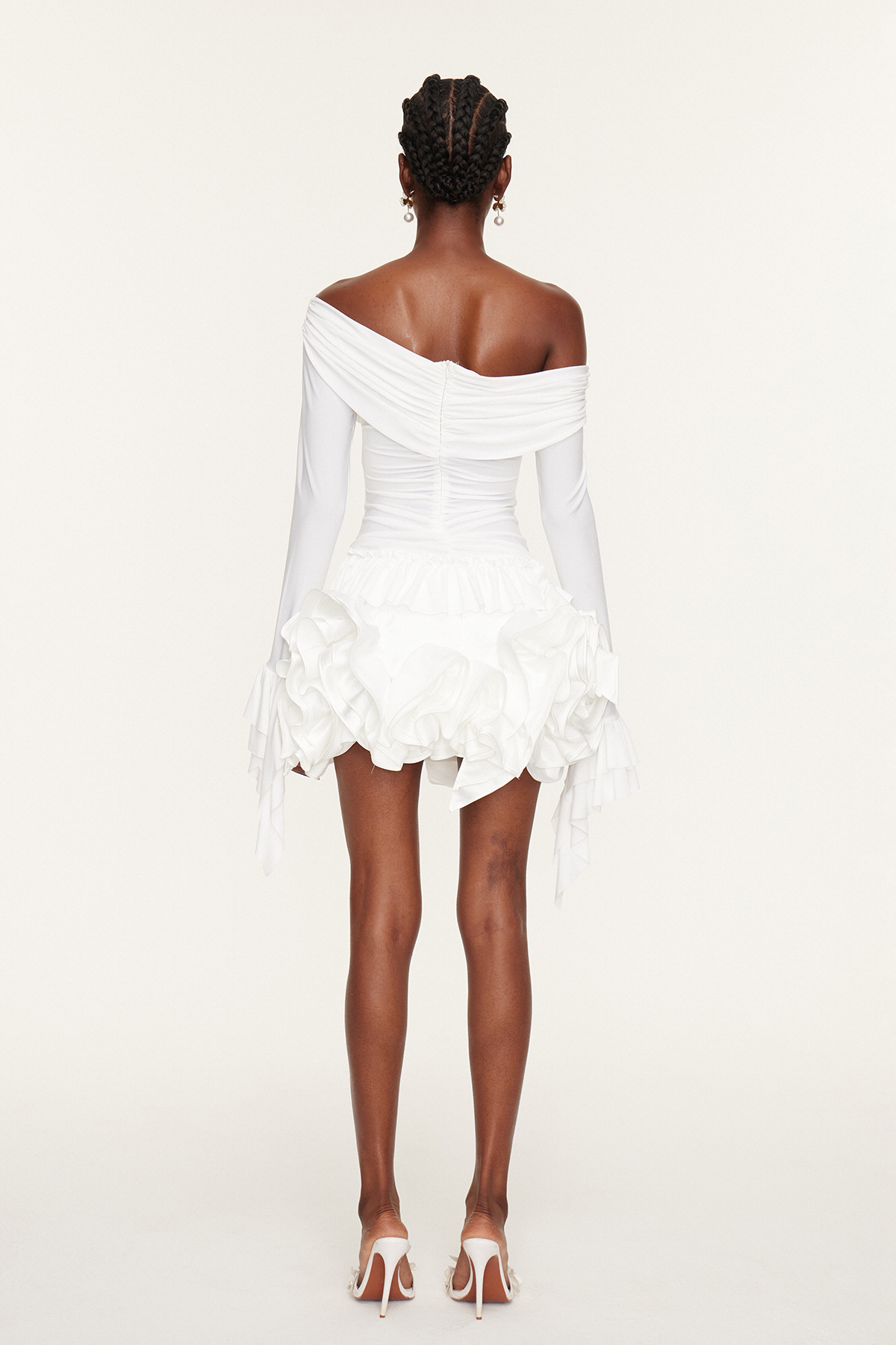 Esila Ruffle Flower Skirt Set