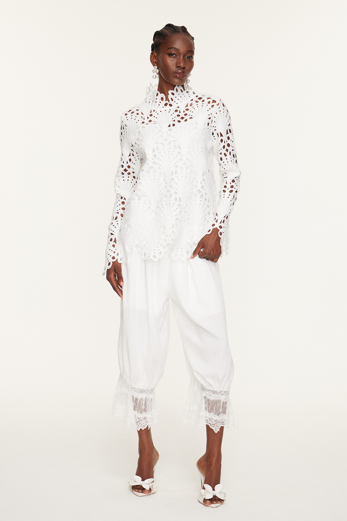 Esin High Neck Cutout Top