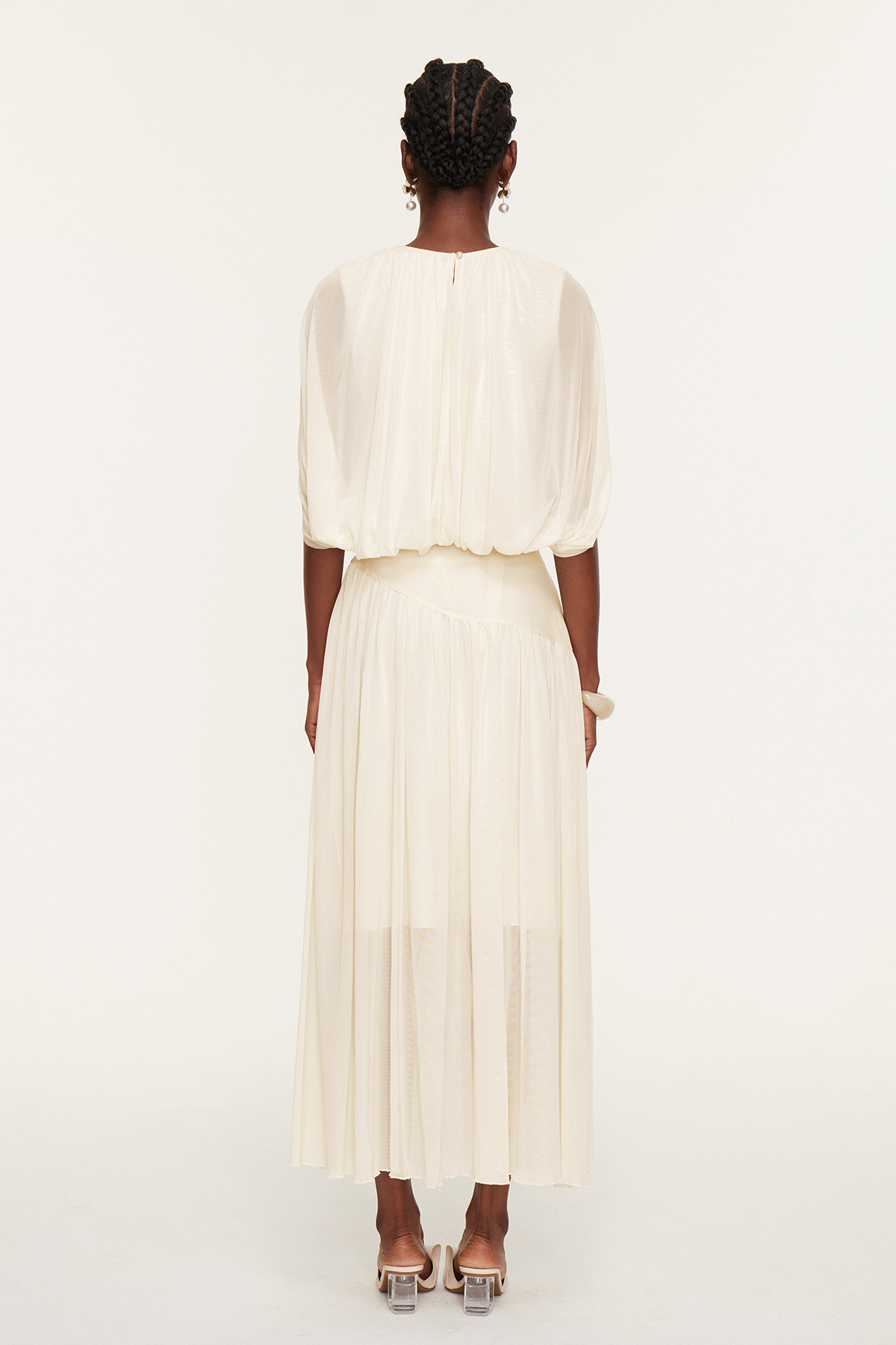 Eskil Shawl Ruch Skirt Set