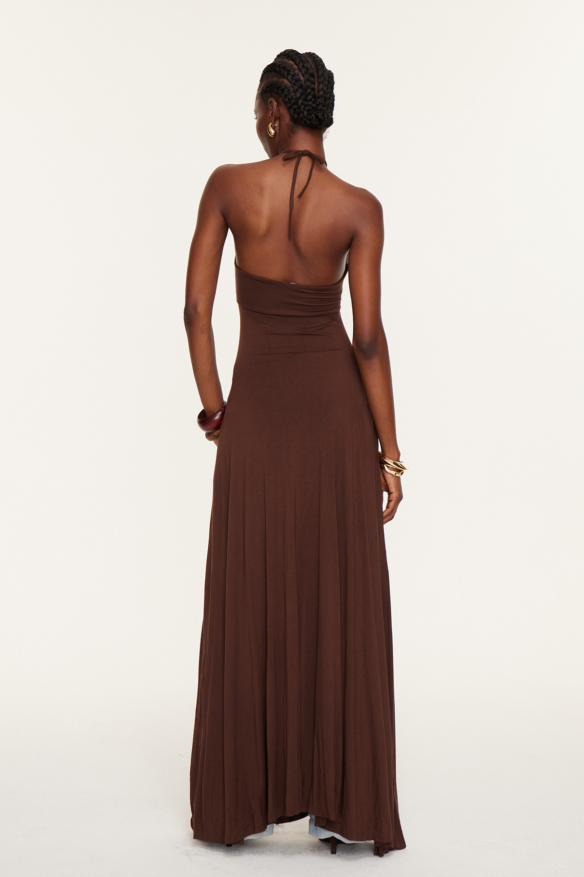 Eslam Halter Neck Split Top