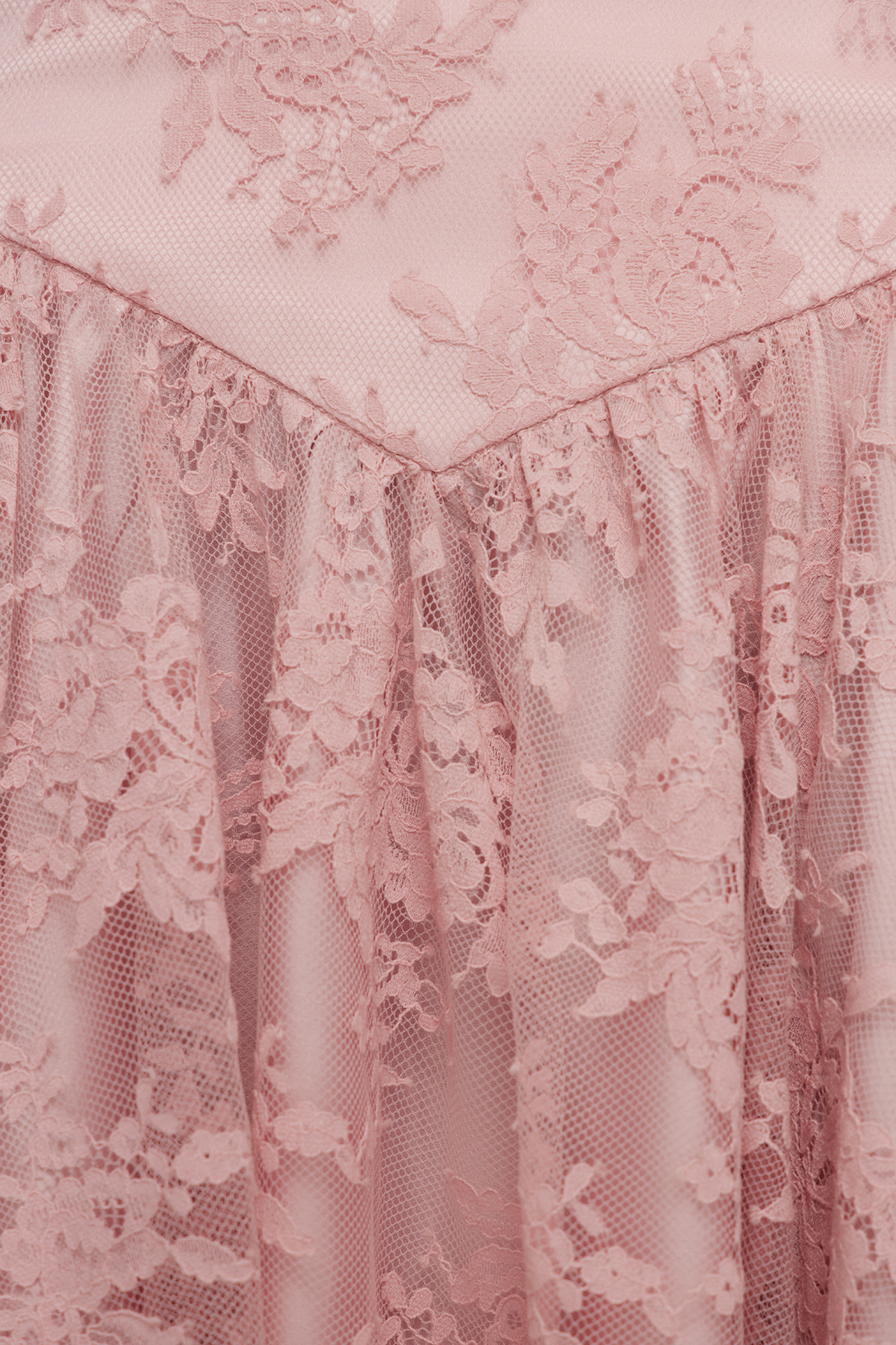 Esmae Asymmetric Lace Midi Skirt