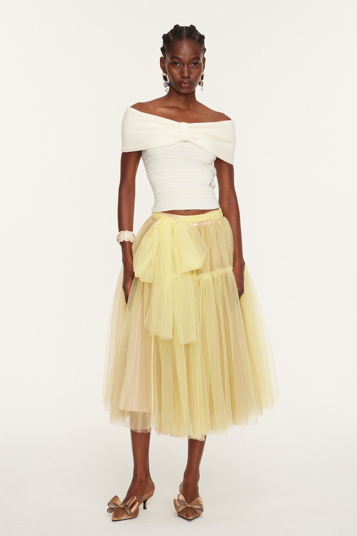 Esmee Off Shoulder Bow Top